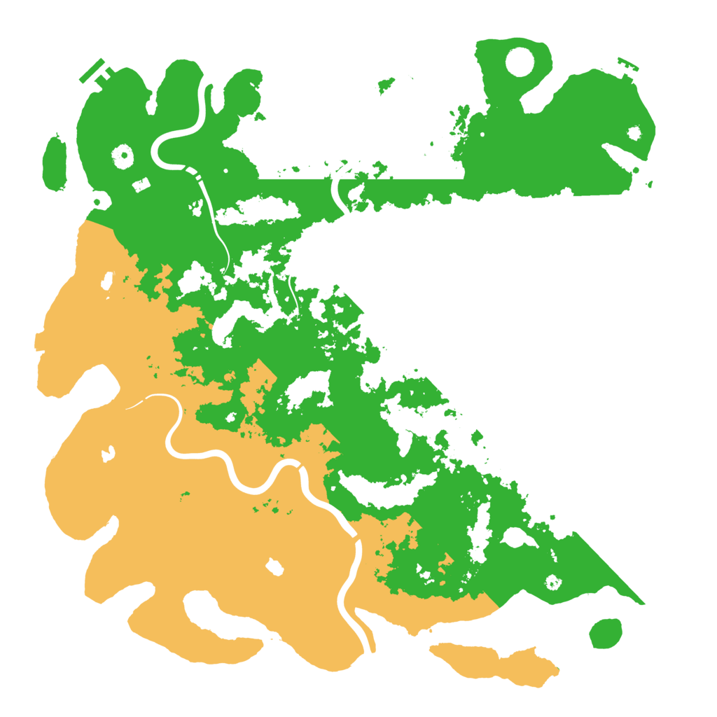 Biome Rust Map: Procedural Map, Size: 4650, Seed: 132954688