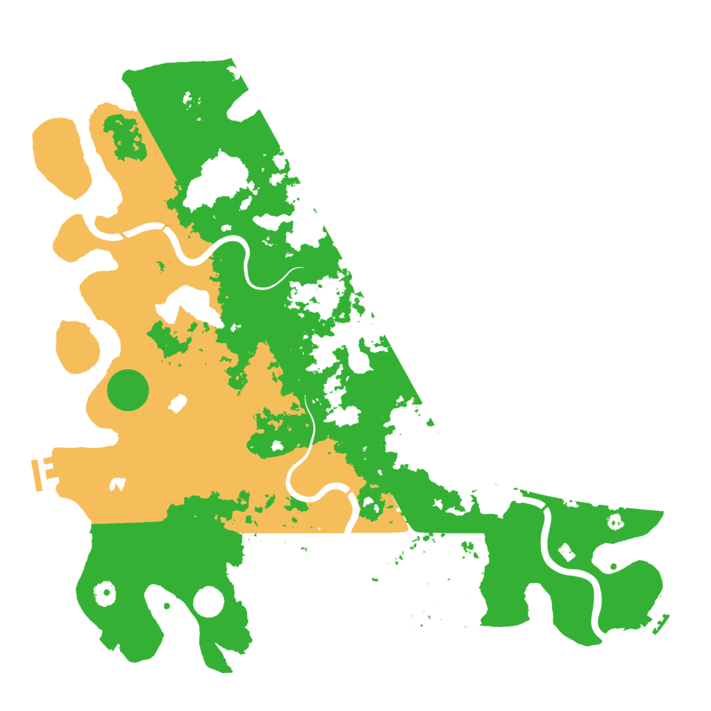 Biome Rust Map: Procedural Map, Size: 4500, Seed: 1542984942