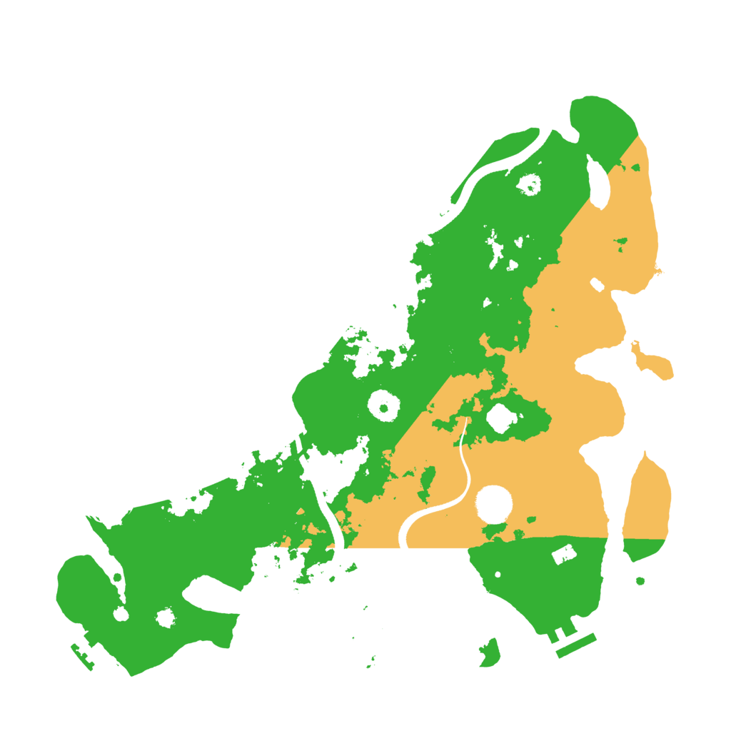 Biome Rust Map: Procedural Map, Size: 3500, Seed: 146830033
