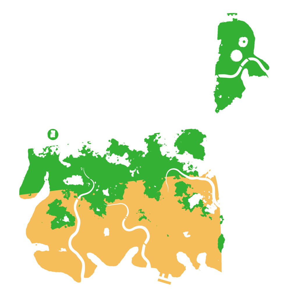 Biome Rust Map: Procedural Map, Size: 4500, Seed: 553490095