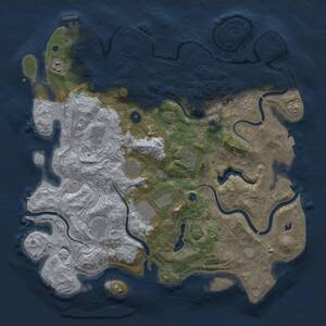 Thumbnail Rust Map: Procedural Map, Size: 4250, Seed: 818356515, 13 Monuments