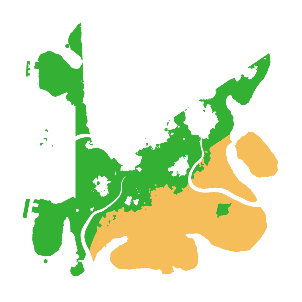 Biome Rust Map: Procedural Map, Size: 3000, Seed: 64581321