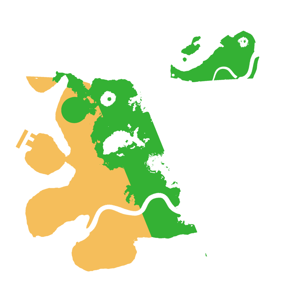 Biome Rust Map: Procedural Map, Size: 3000, Seed: 19731