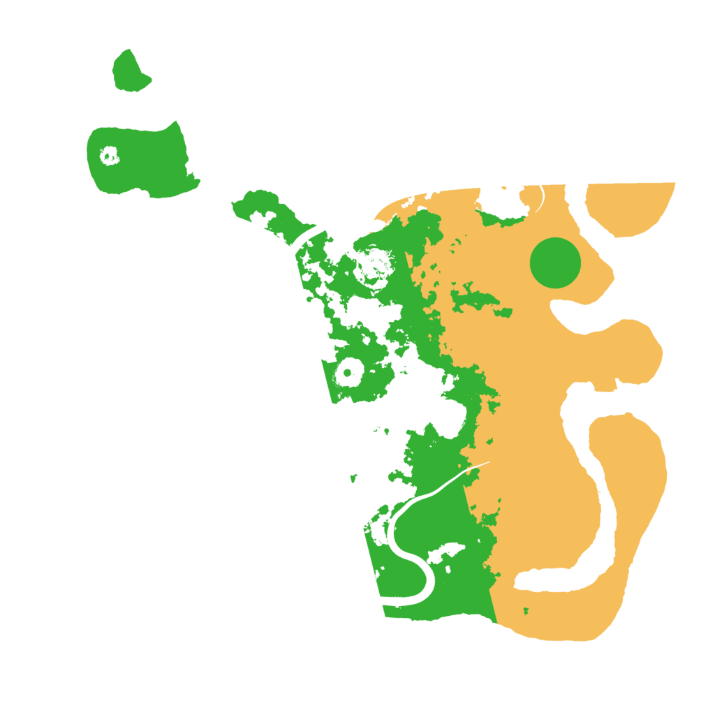 Biome Rust Map: Procedural Map, Size: 3700, Seed: 606502639
