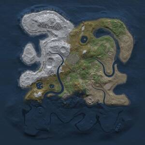 Thumbnail Rust Map: Procedural Map, Size: 3000, Seed: 696891153, 10 Monuments