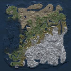 Thumbnail Rust Map: Procedural Map, Size: 4500, Seed: 73214332, 16 Monuments