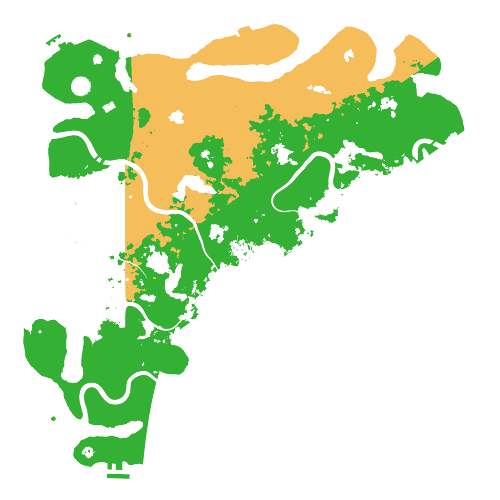Biome Rust Map: Procedural Map, Size: 4500, Seed: 73214332