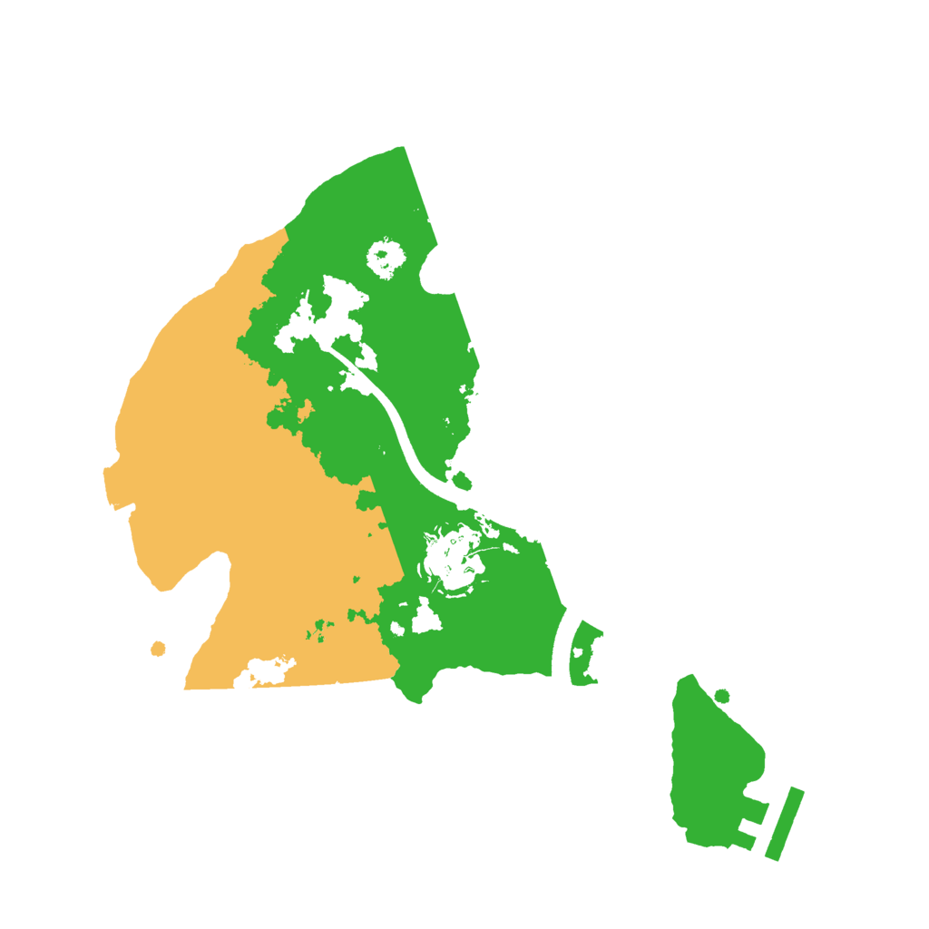 Biome Rust Map: Procedural Map, Size: 2500, Seed: 13371