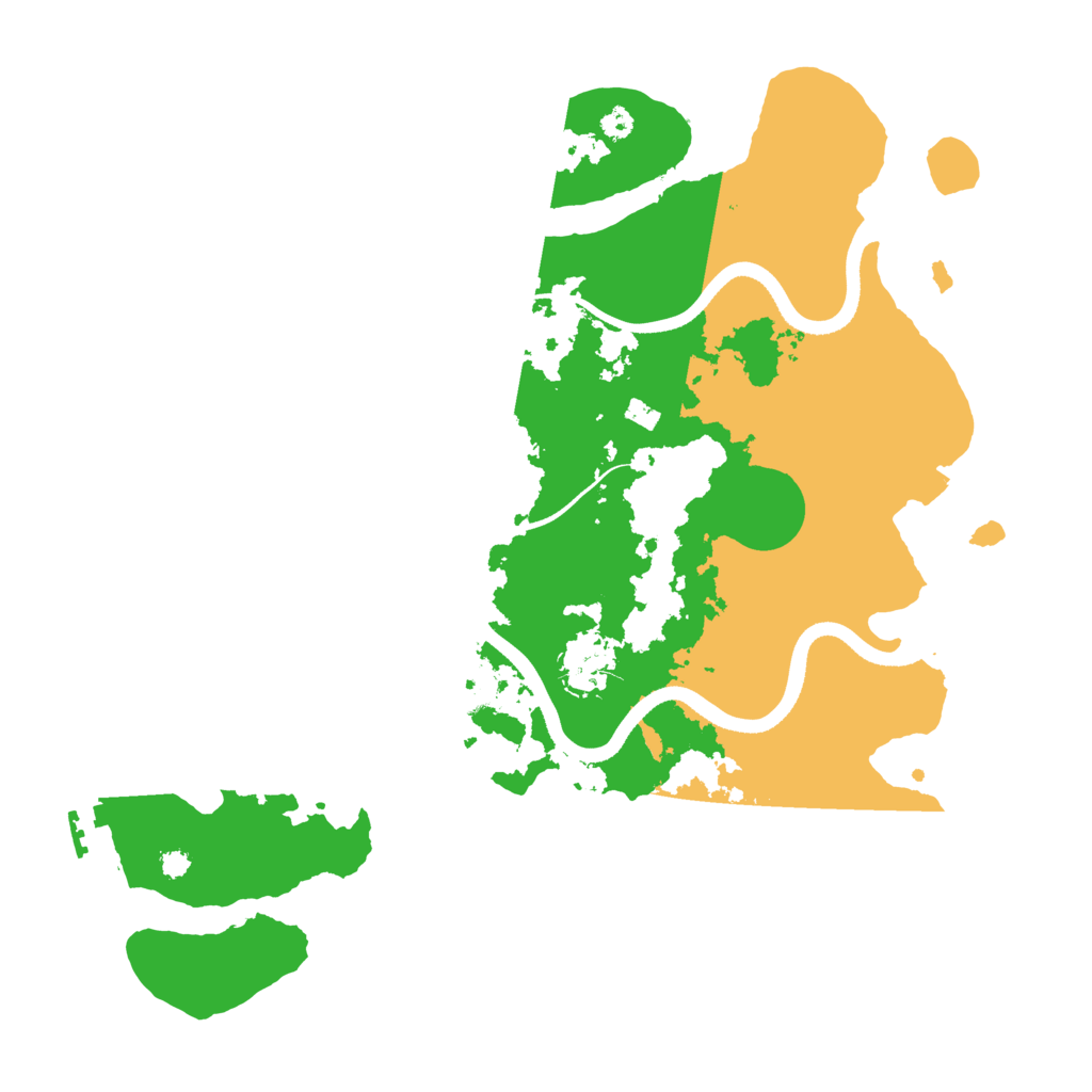 Biome Rust Map: Procedural Map, Size: 3500, Seed: 66845
