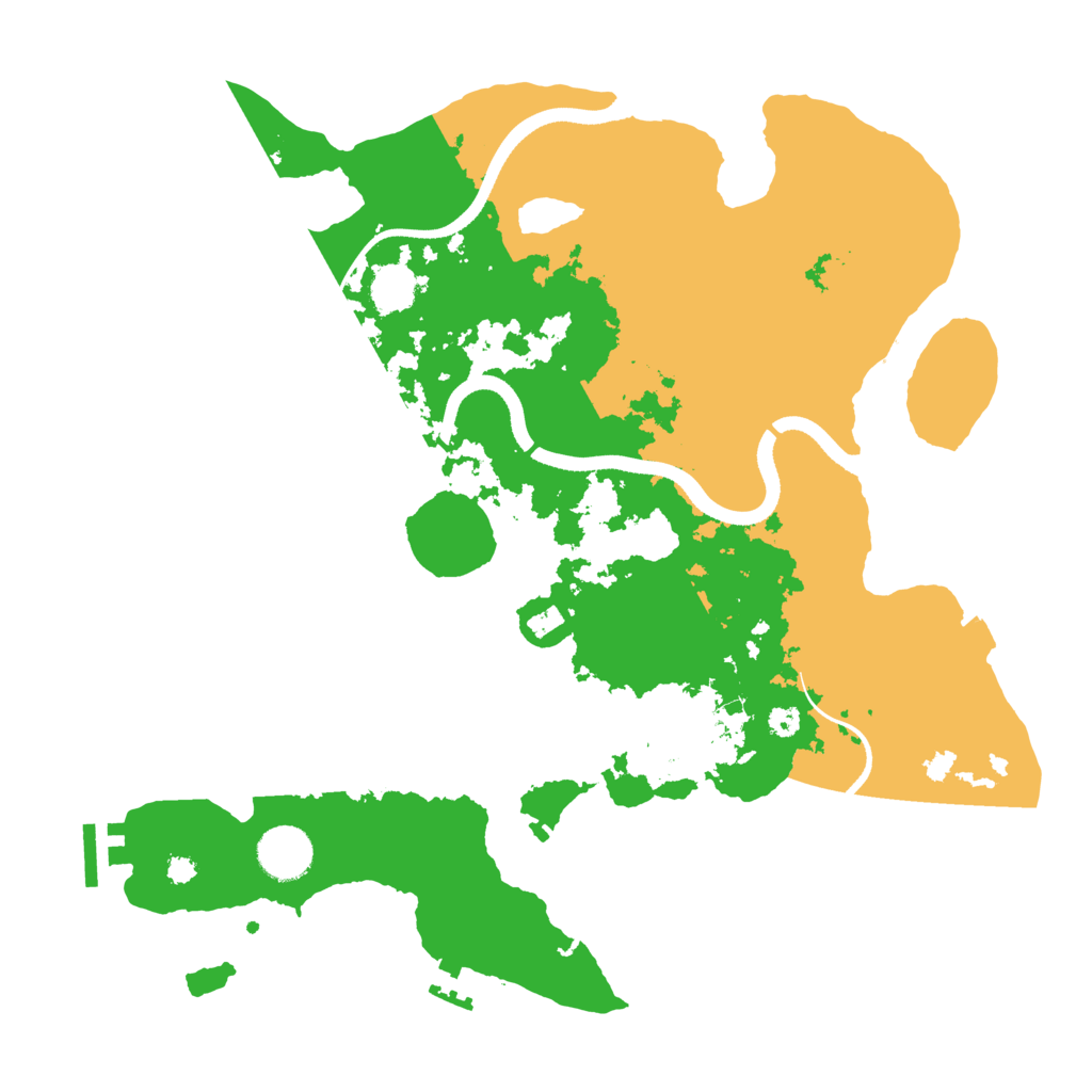 Biome Rust Map: Procedural Map, Size: 3500, Seed: 2090748668