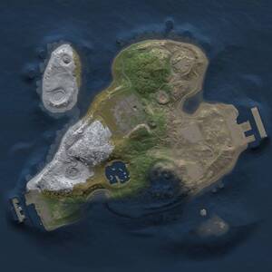 Thumbnail Rust Map: Procedural Map, Size: 1750, Seed: 5768490, 7 Monuments