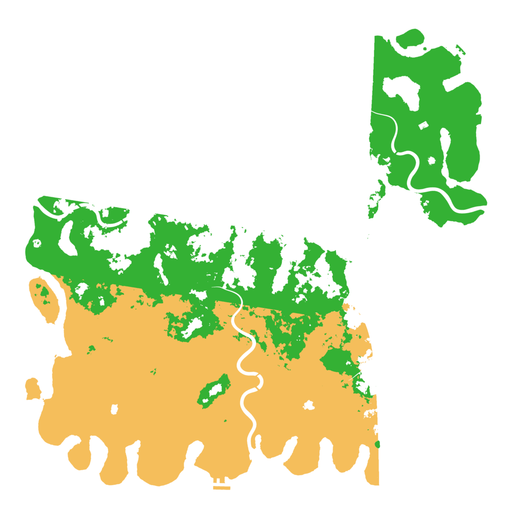 Biome Rust Map: Procedural Map, Size: 6000, Seed: 43482