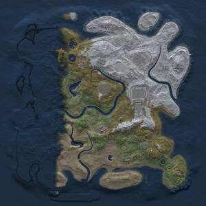 Thumbnail Rust Map: Procedural Map, Size: 4000, Seed: 2124014025, 11 Monuments