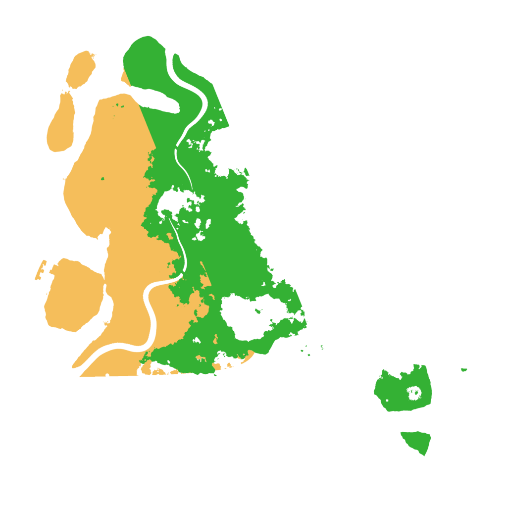 Biome Rust Map: Procedural Map, Size: 3600, Seed: 19571