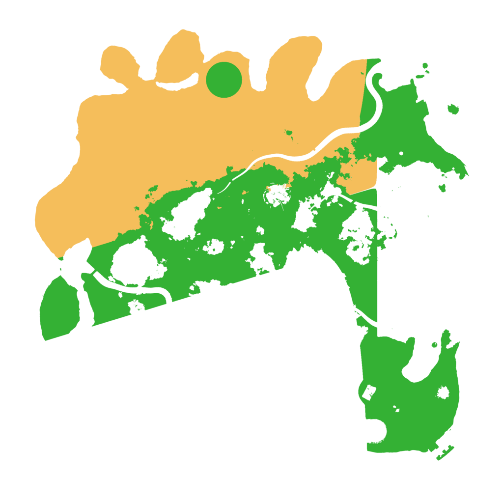 Biome Rust Map: Procedural Map, Size: 3700, Seed: 2024661118