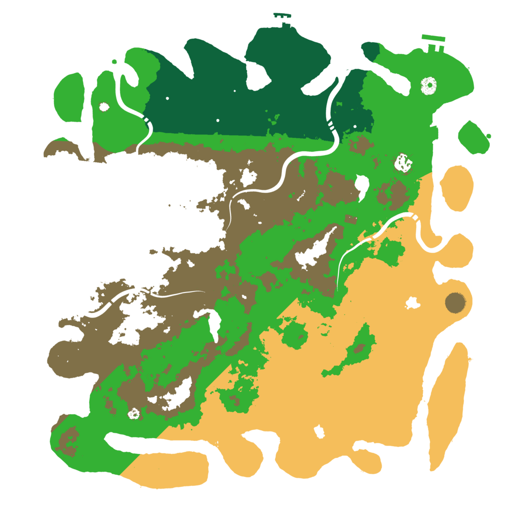 Biome Rust Map: Procedural Map, Size: 4500, Seed: 278605816
