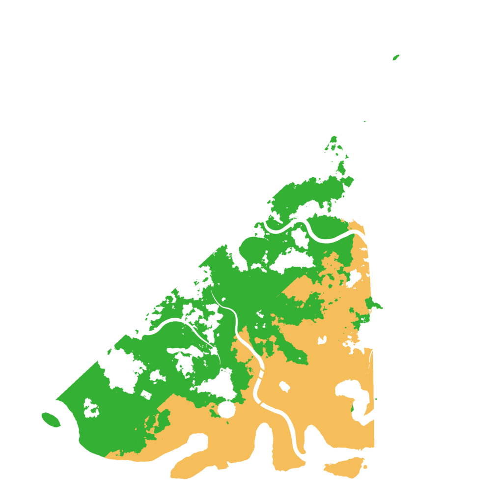Biome Rust Map: Procedural Map, Size: 5250, Seed: 104858989