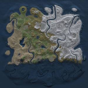 Thumbnail Rust Map: Procedural Map, Size: 4250, Seed: 734751215, 15 Monuments