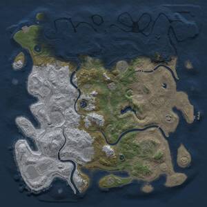 Thumbnail Rust Map: Procedural Map, Size: 4250, Seed: 3463453, 13 Monuments
