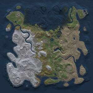 Thumbnail Rust Map: Procedural Map, Size: 4250, Seed: 3463453, 16 Monuments