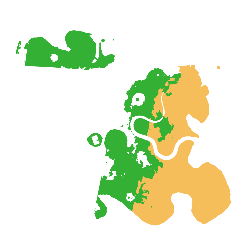 Biome Rust Map: Procedural Map, Size: 2900, Seed: 53335