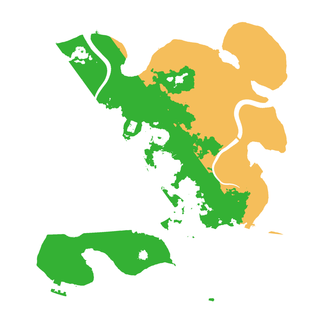 Biome Rust Map: Procedural Map, Size: 3000, Seed: 49975