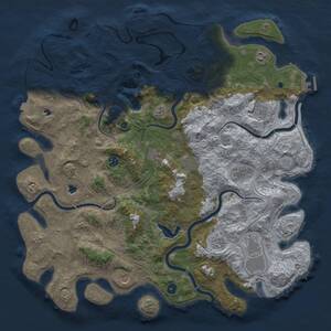 Thumbnail Rust Map: Procedural Map, Size: 4840, Seed: 2038778688, 17 Monuments
