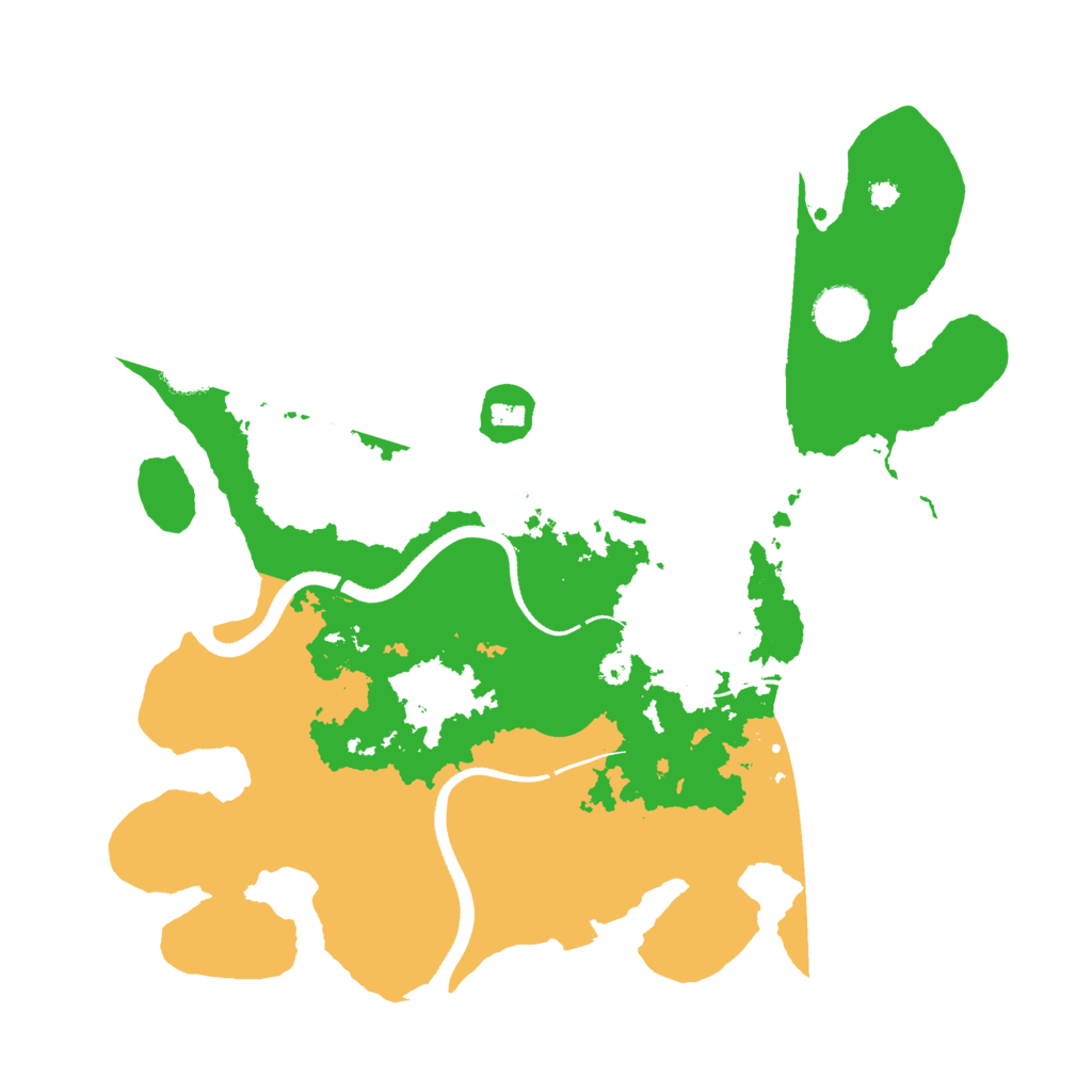 Biome Rust Map: Procedural Map, Size: 3500, Seed: 405451372