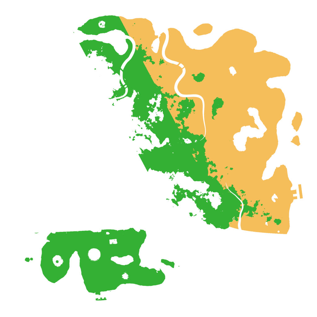 Biome Rust Map: Procedural Map, Size: 4500, Seed: 1886848143