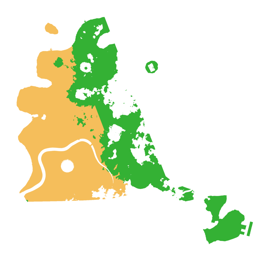 Biome Rust Map: Procedural Map, Size: 3750, Seed: 39999