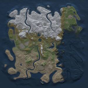Thumbnail Rust Map: Procedural Map, Size: 4250, Seed: 1885471059, 14 Monuments