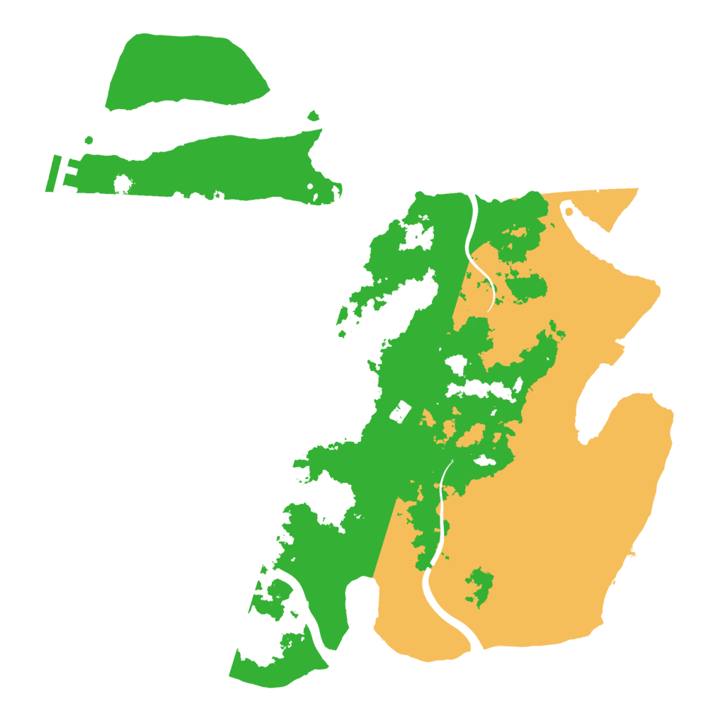 Biome Rust Map: Procedural Map, Size: 3600, Seed: 2091092080