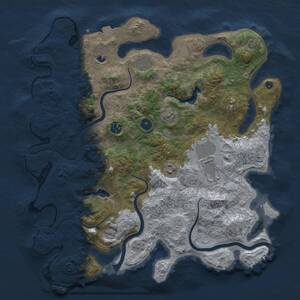 Thumbnail Rust Map: Procedural Map, Size: 4000, Seed: 502528511, 11 Monuments