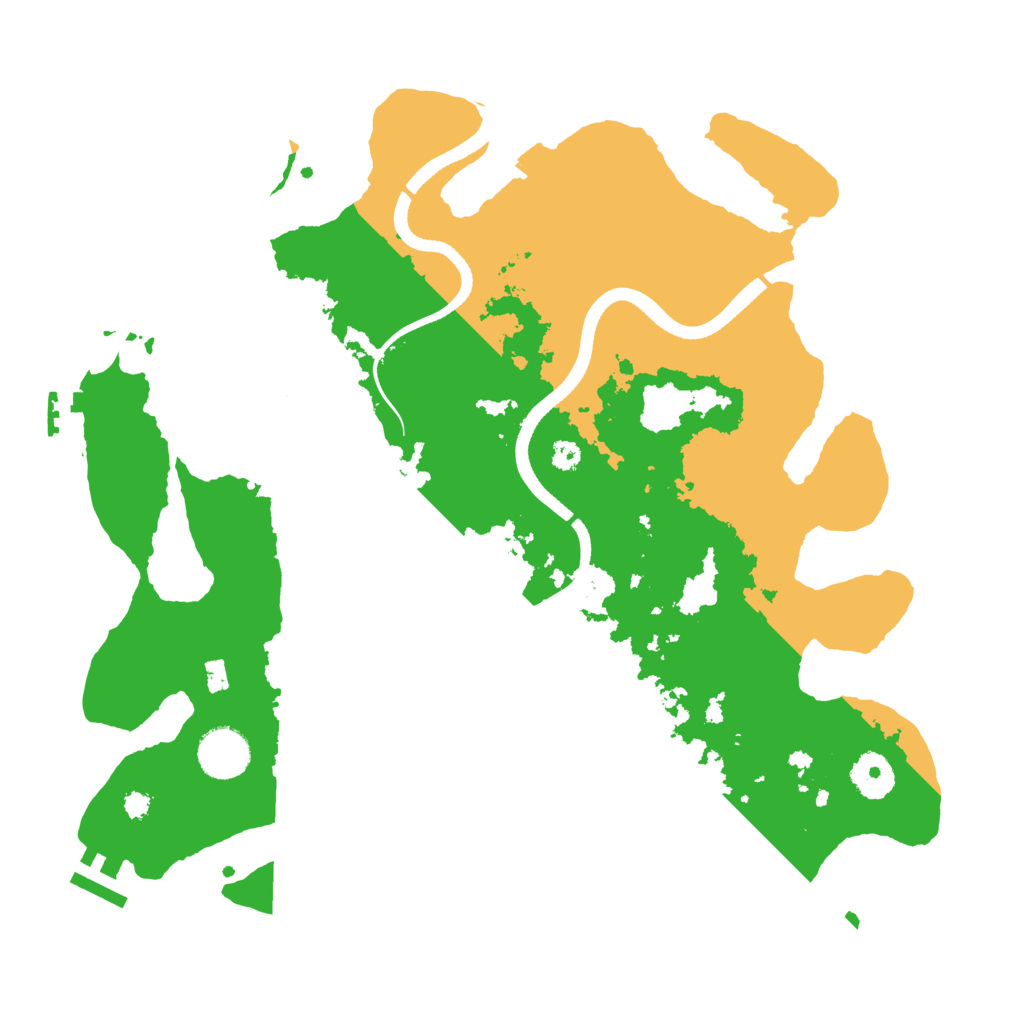 Biome Rust Map: Procedural Map, Size: 3500, Seed: 473838257