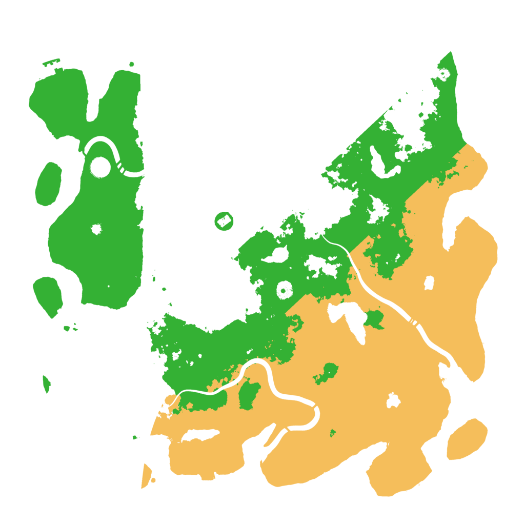 Biome Rust Map: Procedural Map, Size: 4500, Seed: 518882827