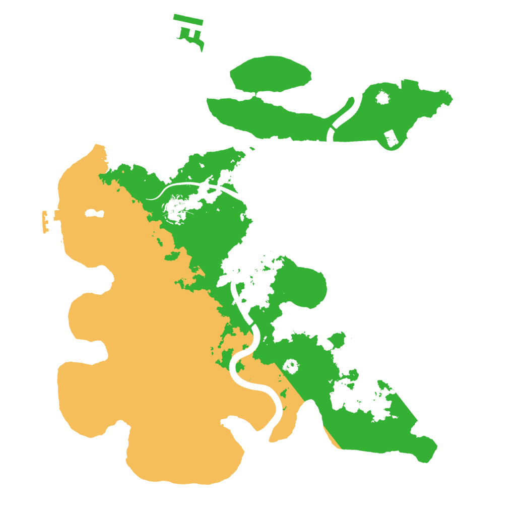 Biome Rust Map: Procedural Map, Size: 3500, Seed: 1775870811