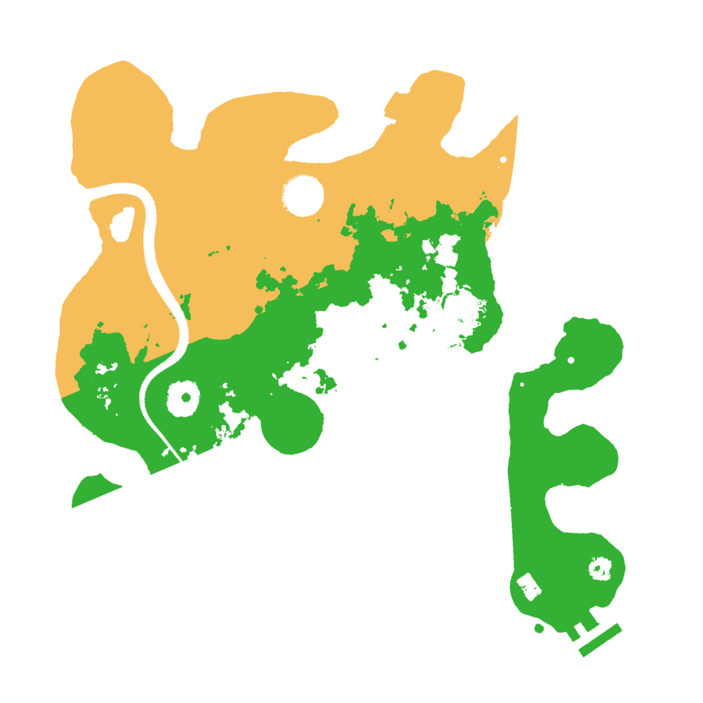 Biome Rust Map: Procedural Map, Size: 3000, Seed: 23668