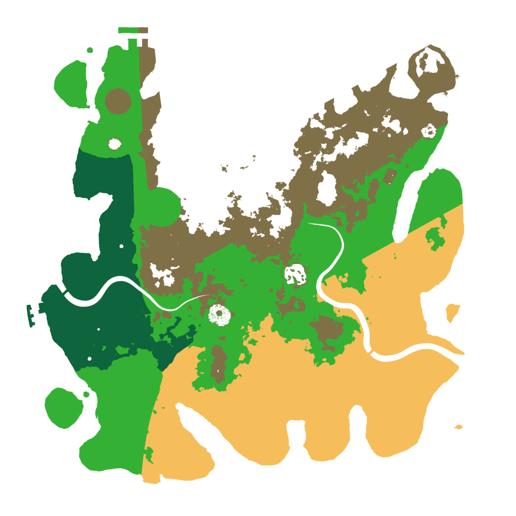 Biome Rust Map: Procedural Map, Size: 3500, Seed: 807356951