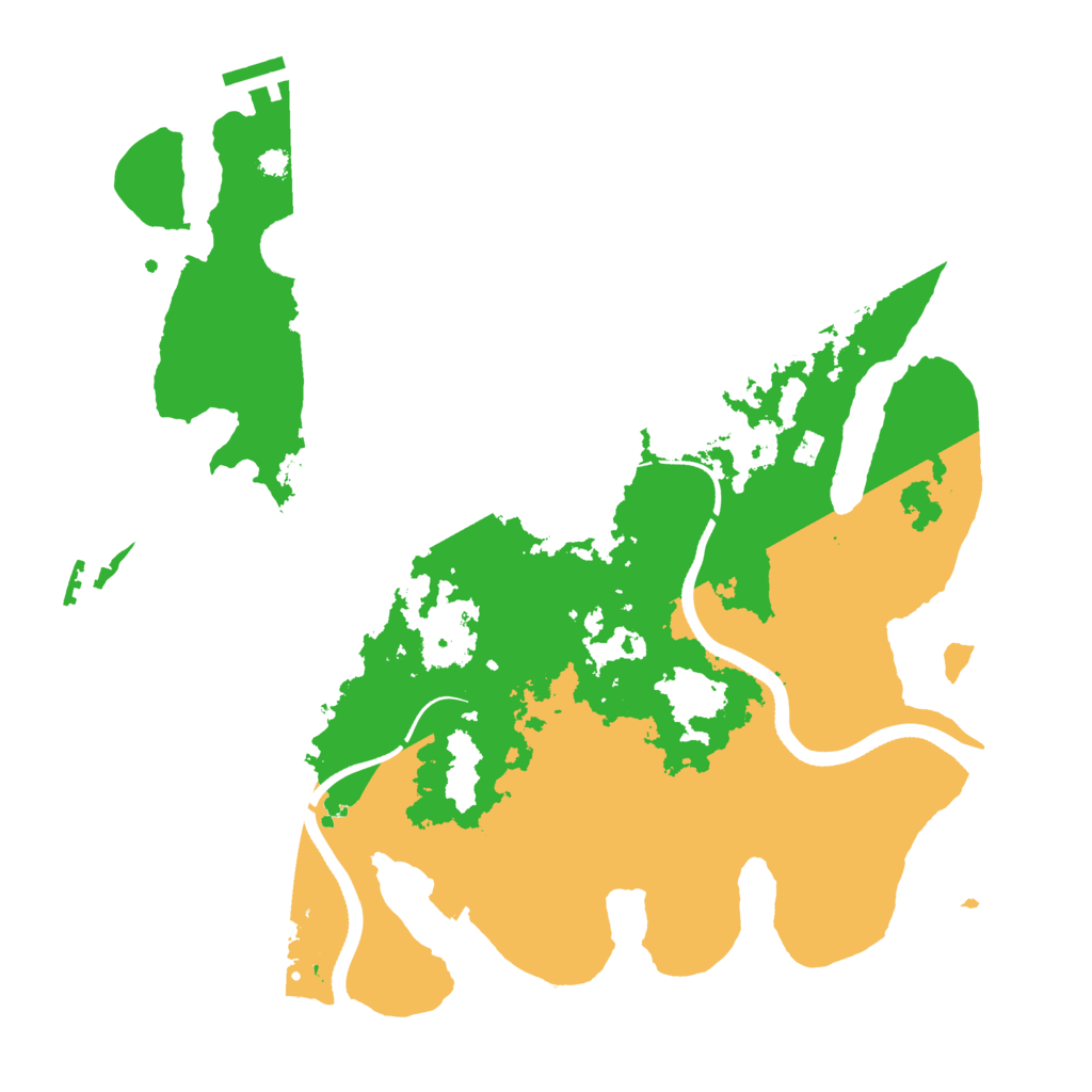 Biome Rust Map: Procedural Map, Size: 3500, Seed: 807356951