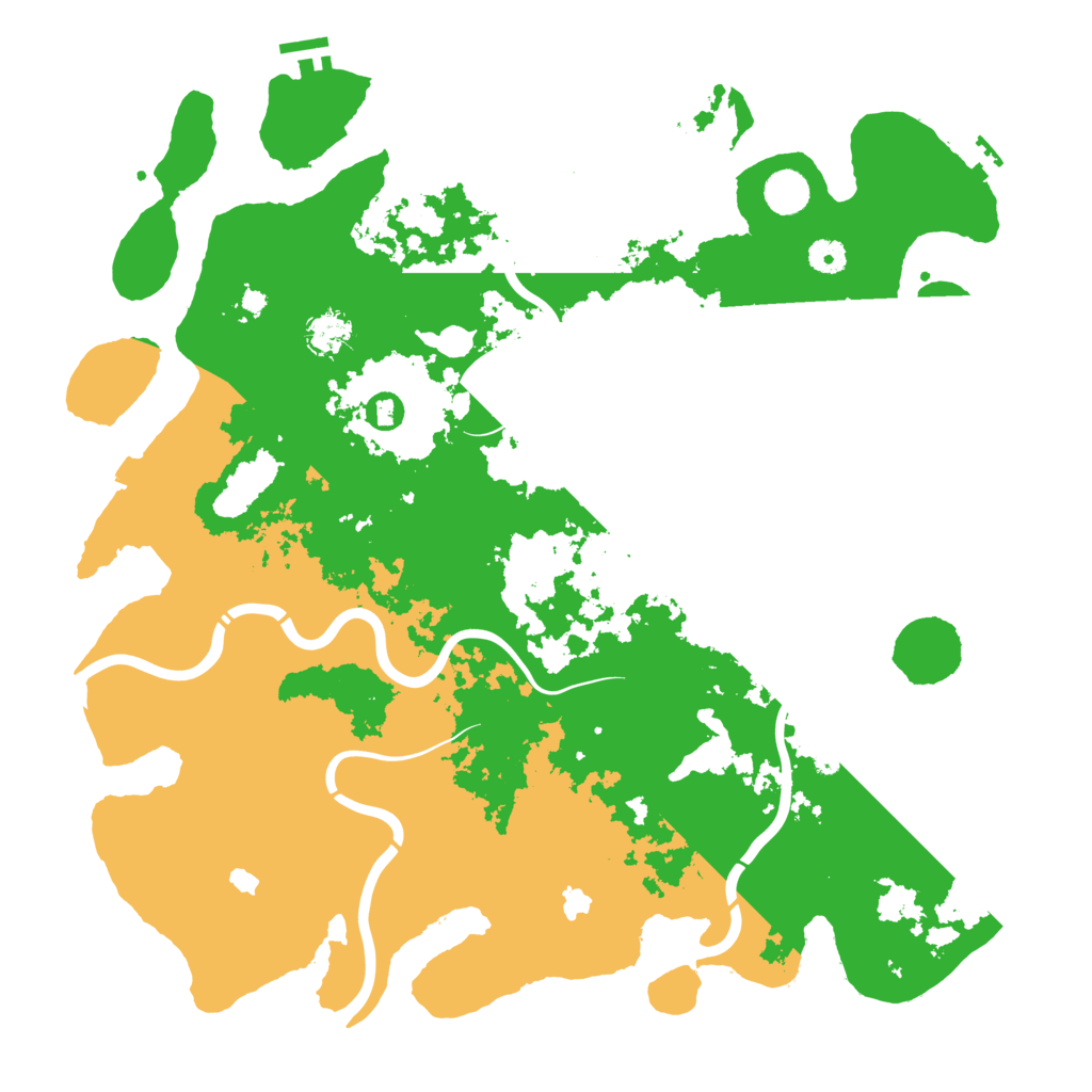 Biome Rust Map: Procedural Map, Size: 4500, Seed: 1389108377