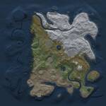 Thumbnail Rust Map: Procedural Map, Size: 3300, Seed: 739540370, 9 Monuments
