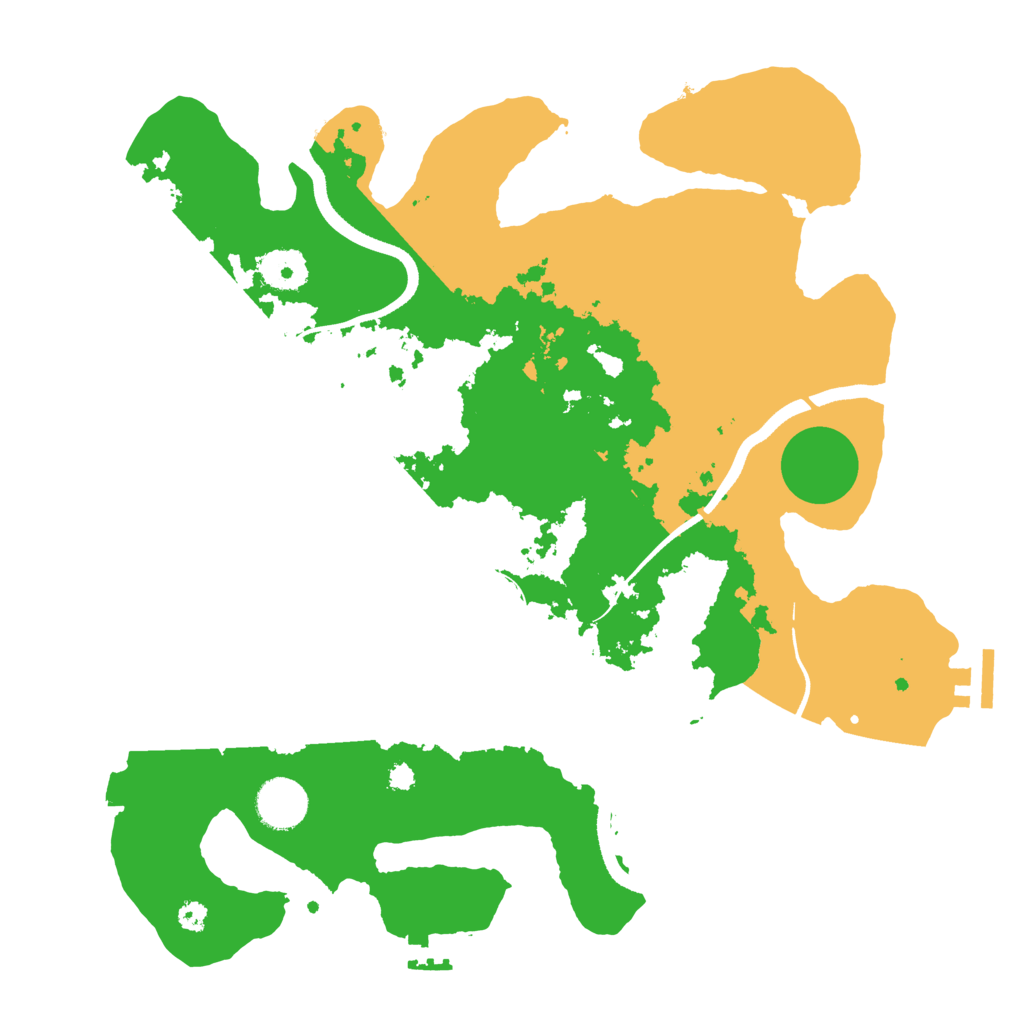 Biome Rust Map: Procedural Map, Size: 3500, Seed: 1245427092