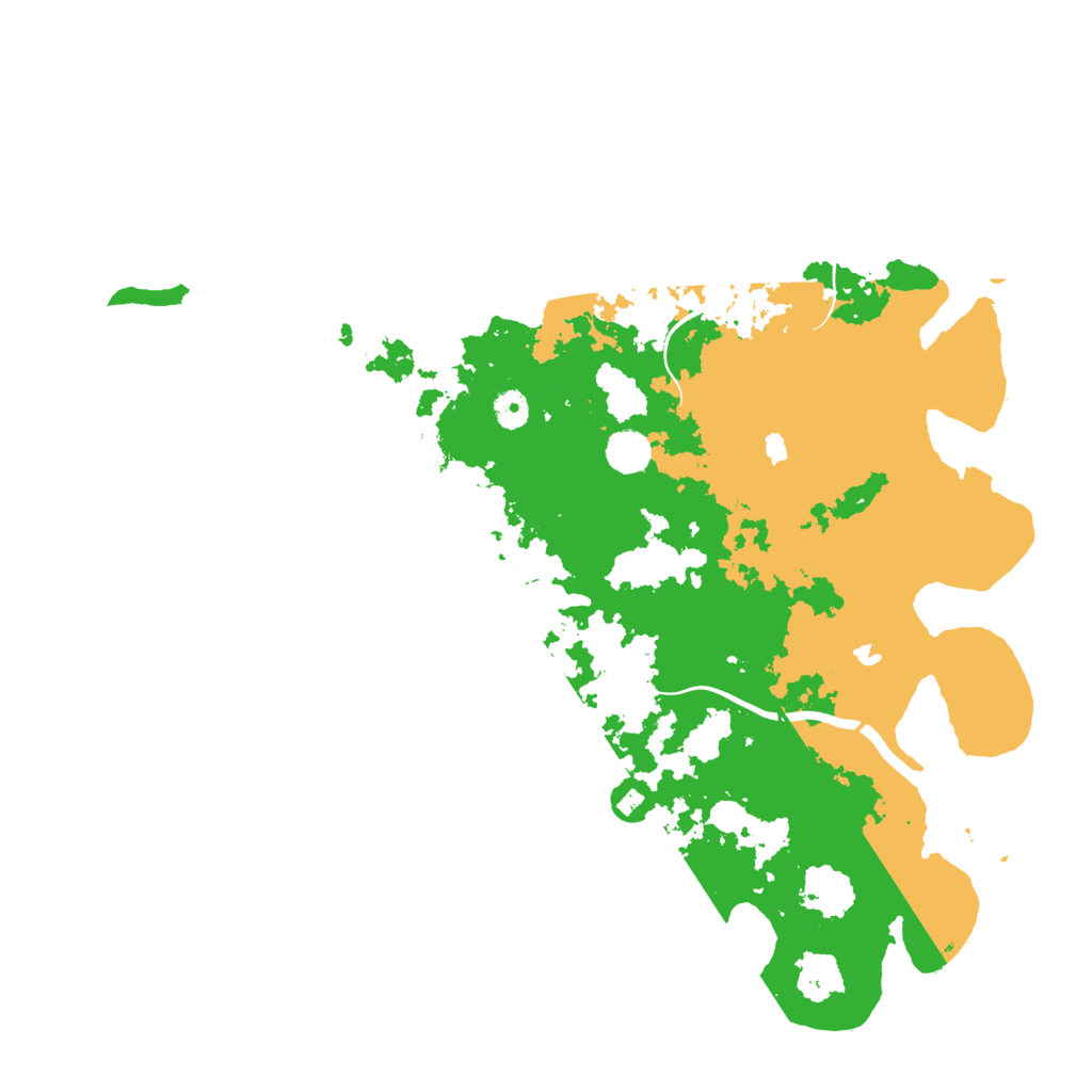 Biome Rust Map: Procedural Map, Size: 4500, Seed: 1383540771