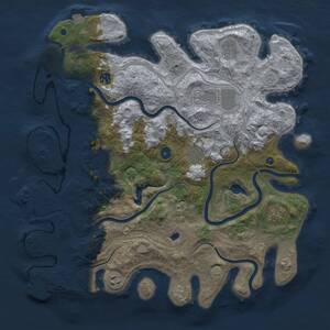 Thumbnail Rust Map: Procedural Map, Size: 4250, Seed: 784513011, 14 Monuments