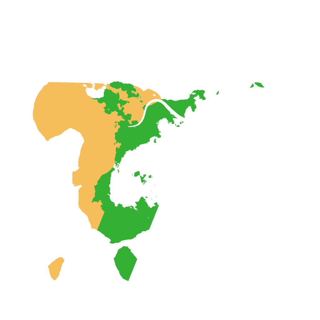Biome Rust Map: Procedural Map, Size: 2500, Seed: 287003045