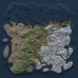 Thumbnail Rust Map: Procedural Map, Size: 4500, Seed: 900713387, 13 Monuments
