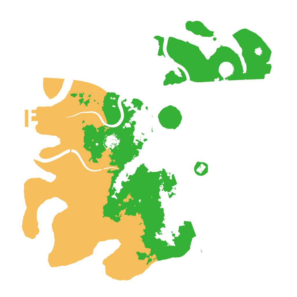 Biome Rust Map: Procedural Map, Size: 3500, Seed: 205807735