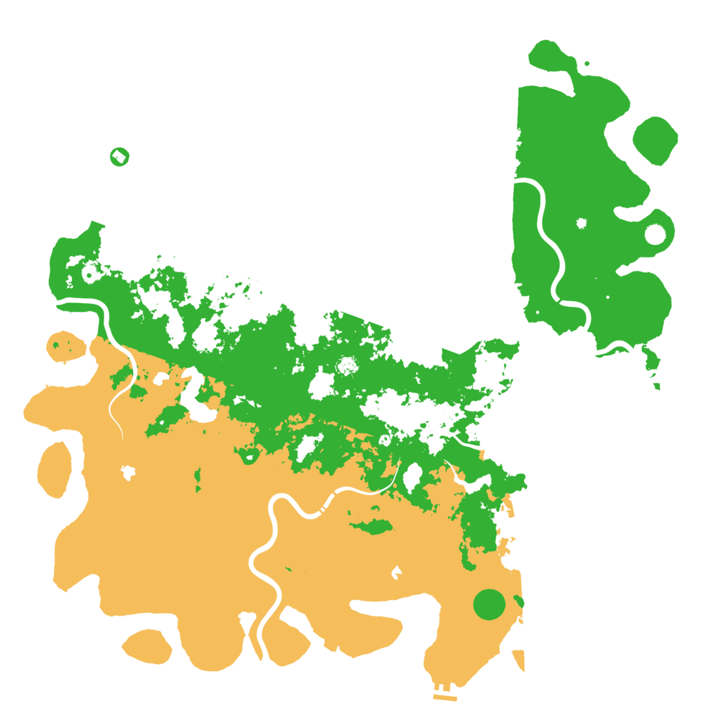 Biome Rust Map: Procedural Map, Size: 6000, Seed: 1385510763