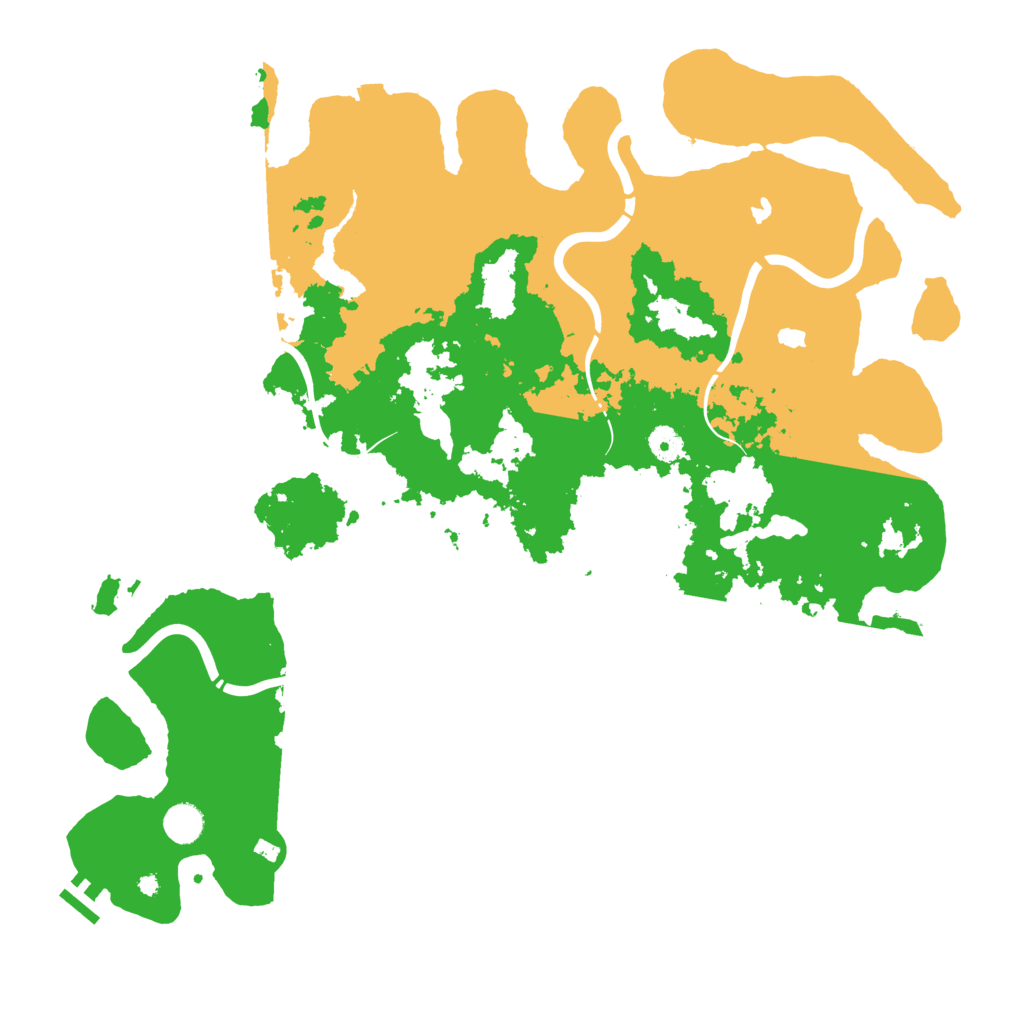 Biome Rust Map: Procedural Map, Size: 4500, Seed: 910933887