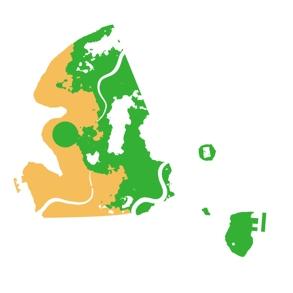 Biome Rust Map: Procedural Map, Size: 3000, Seed: 1250843384